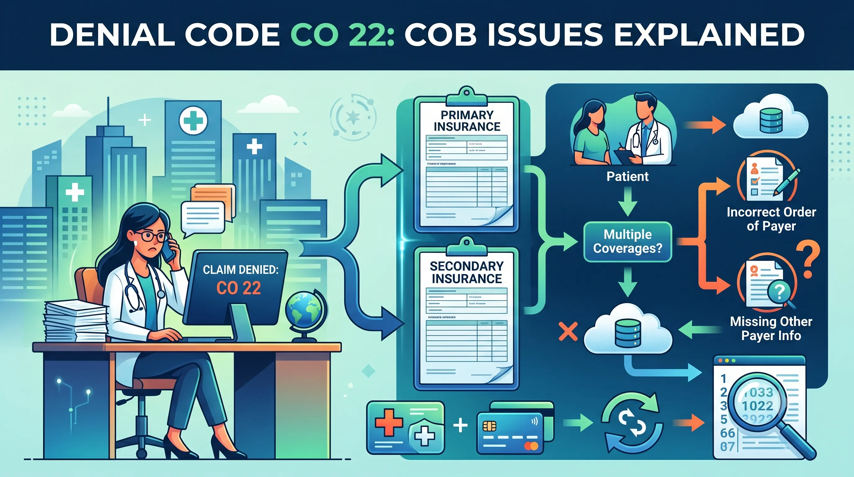denial code CO 22 coordination of benefits